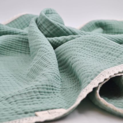 Olive: Yeşilin Zarif Dokunuşu Dört Kat Müslin Battaniye